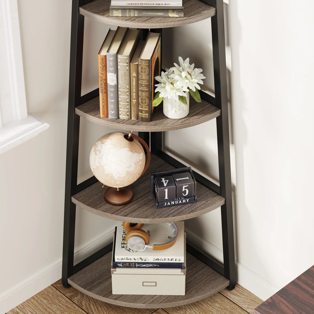 Bastien Five-Tier Corner Ladder Shelf