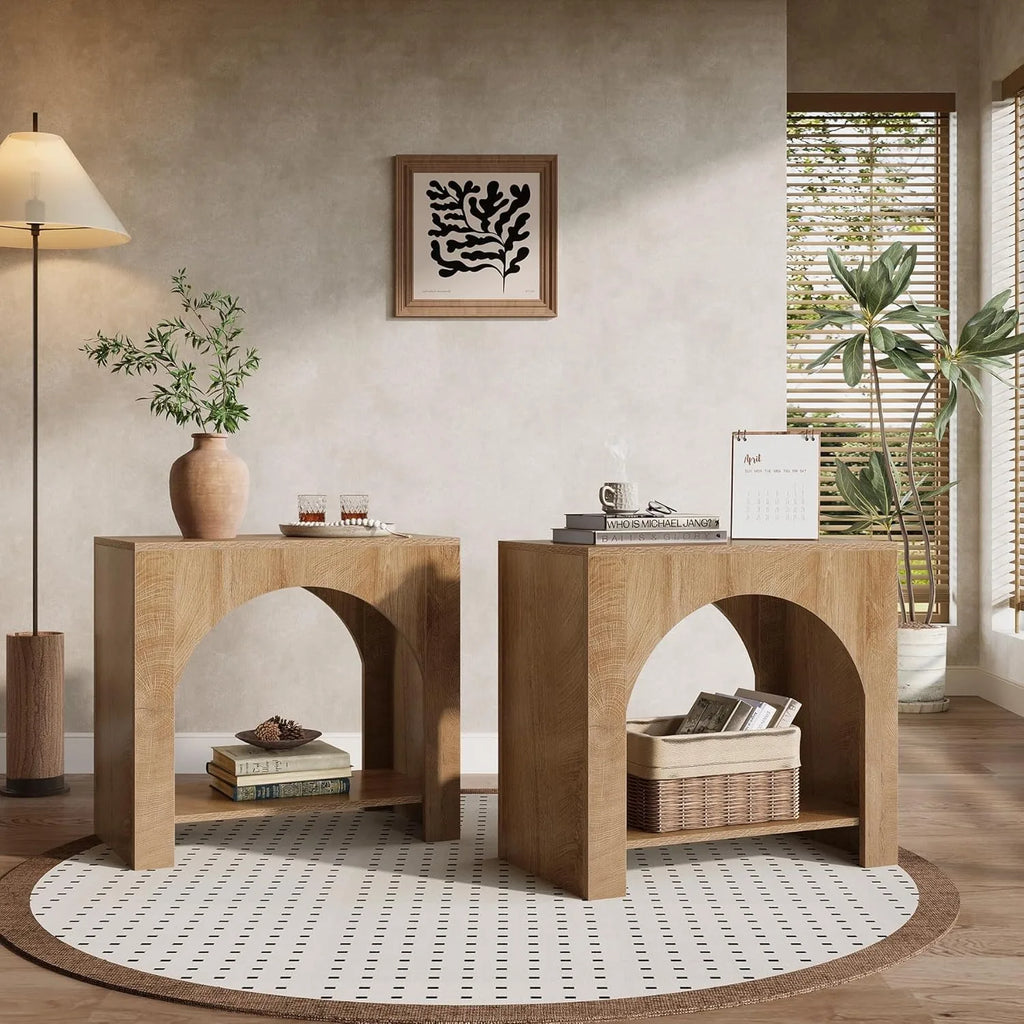Erin Arch Wooden End Table