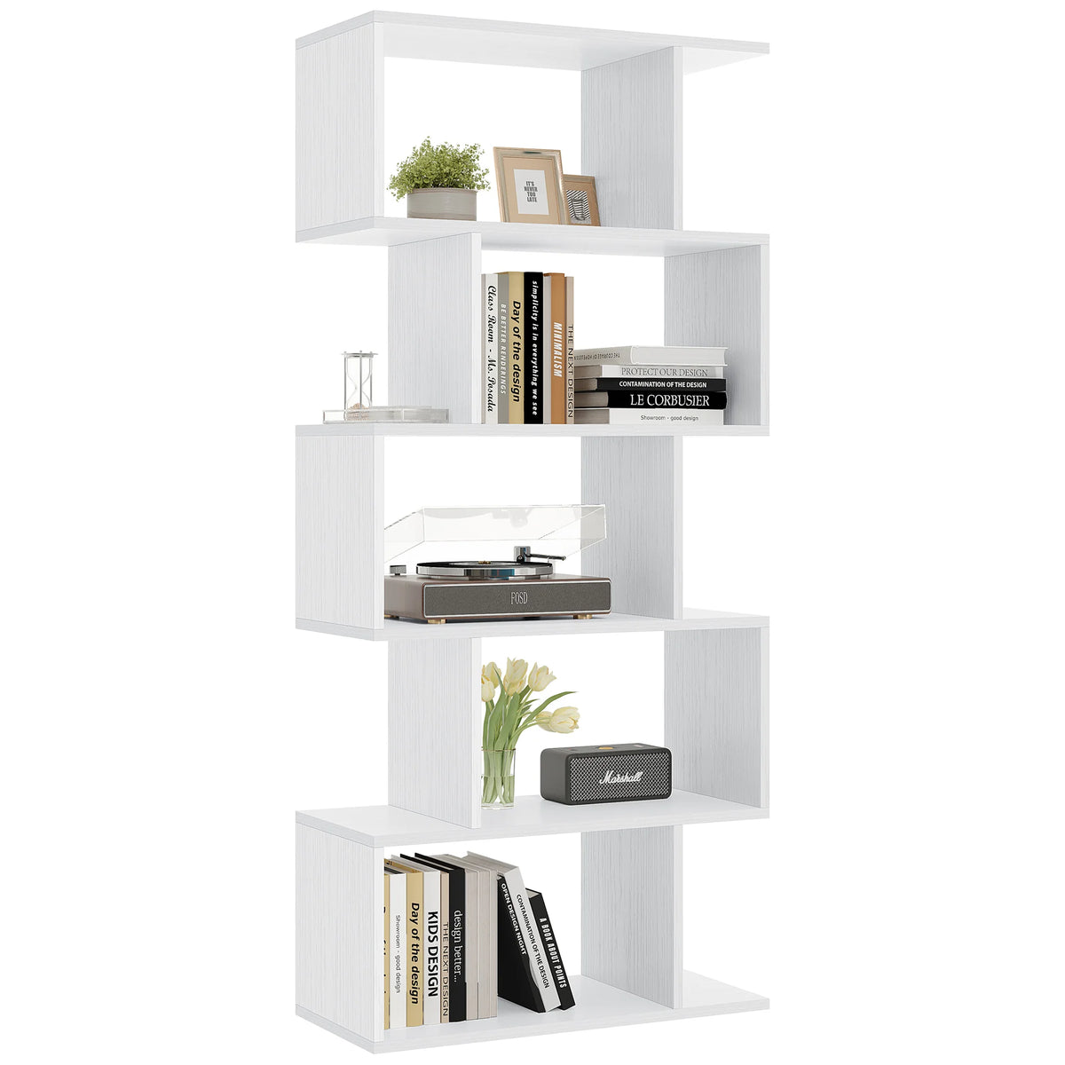 Zephyrnote Geometric Bookcase