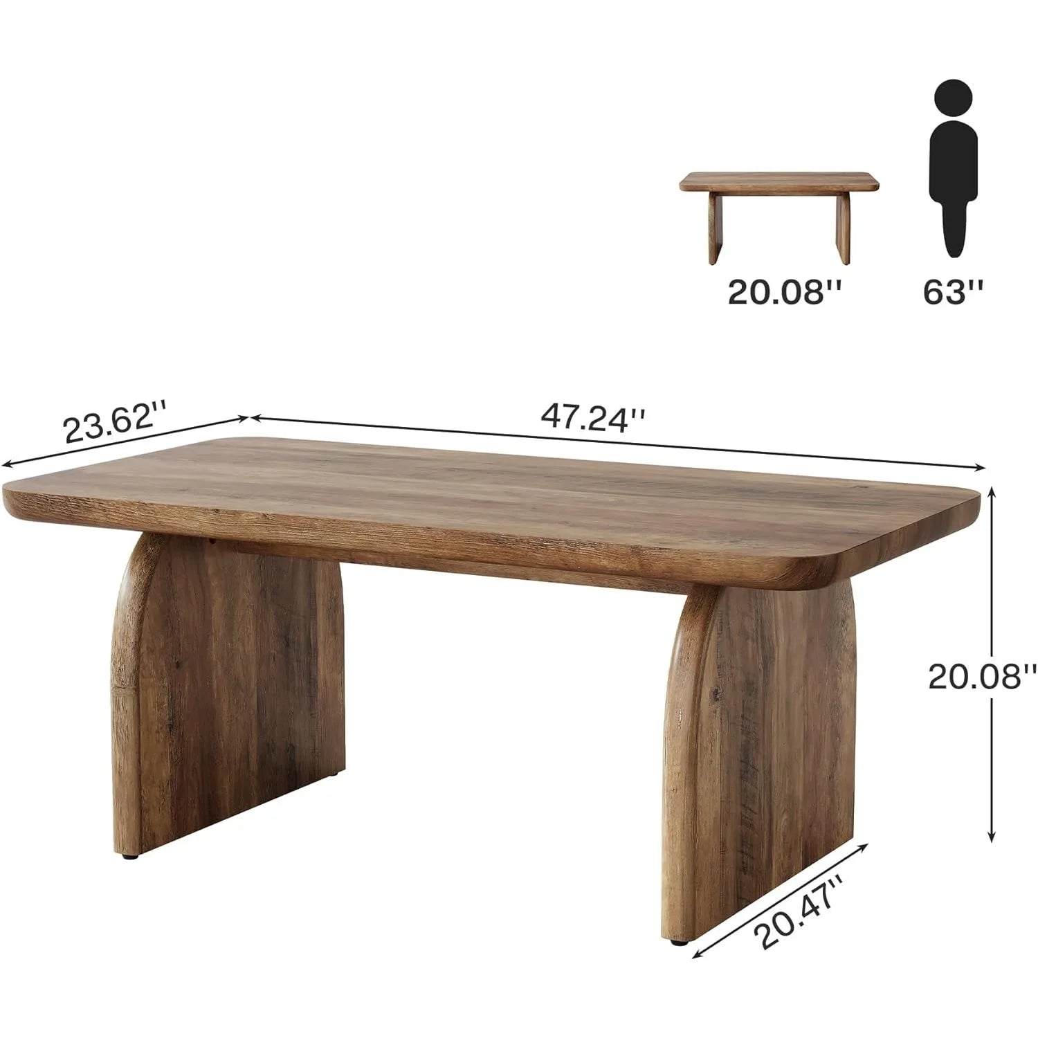 Tank Sculptural Rectangle Coffee Table
