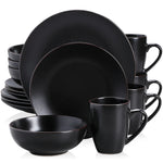 Load image into Gallery viewer, VANCASSO MODA Black Dinnerware – 16/32/48 Pieces
