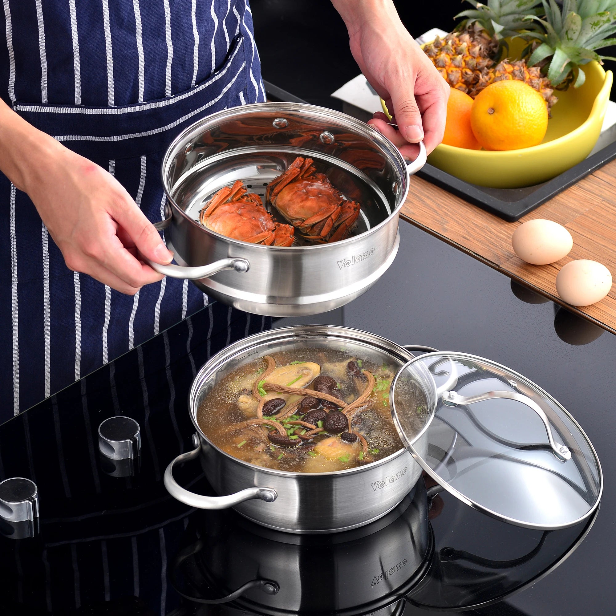 VELAZE Stainless Steel Cookware
