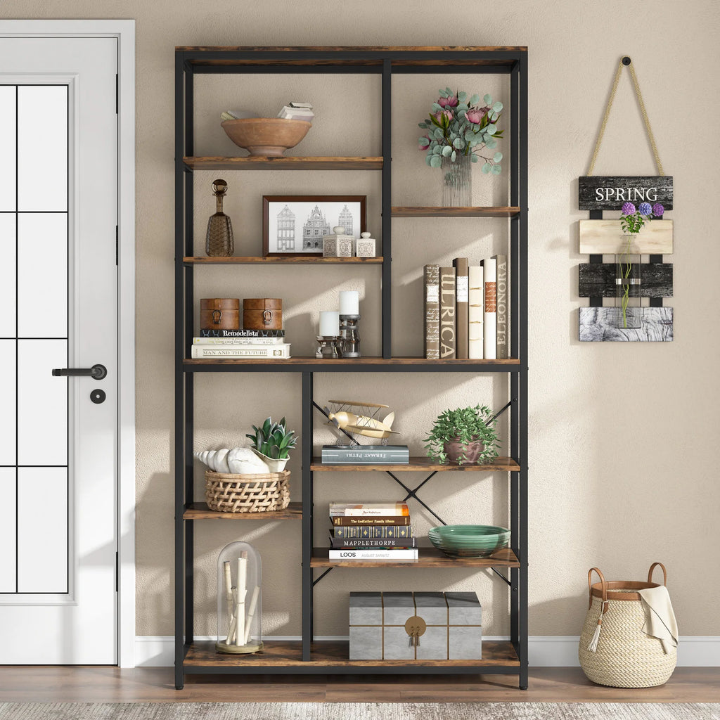 Hadrian 9-Tier Staggered Bookcase