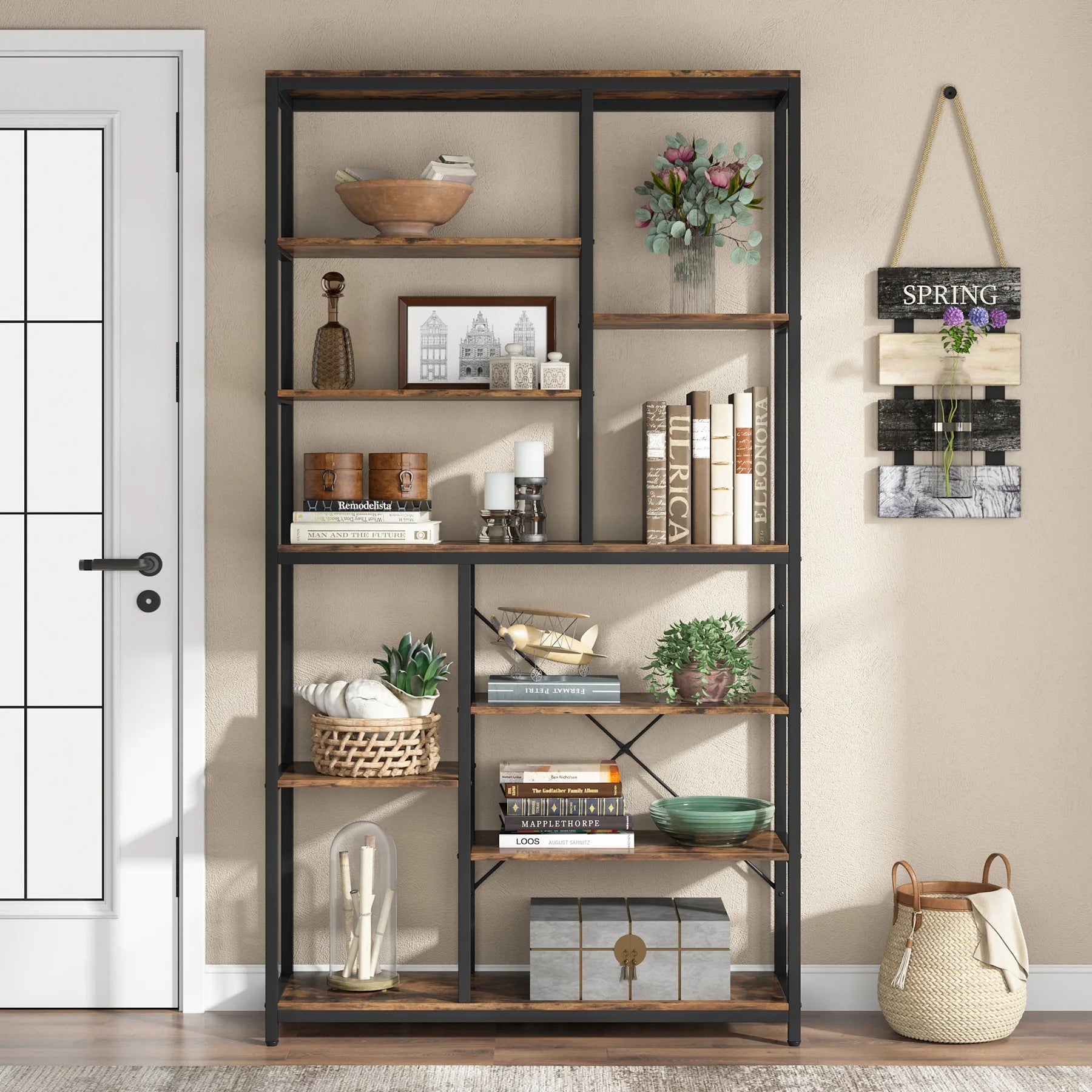 Hadrian 9-Tier Staggered Bookcase