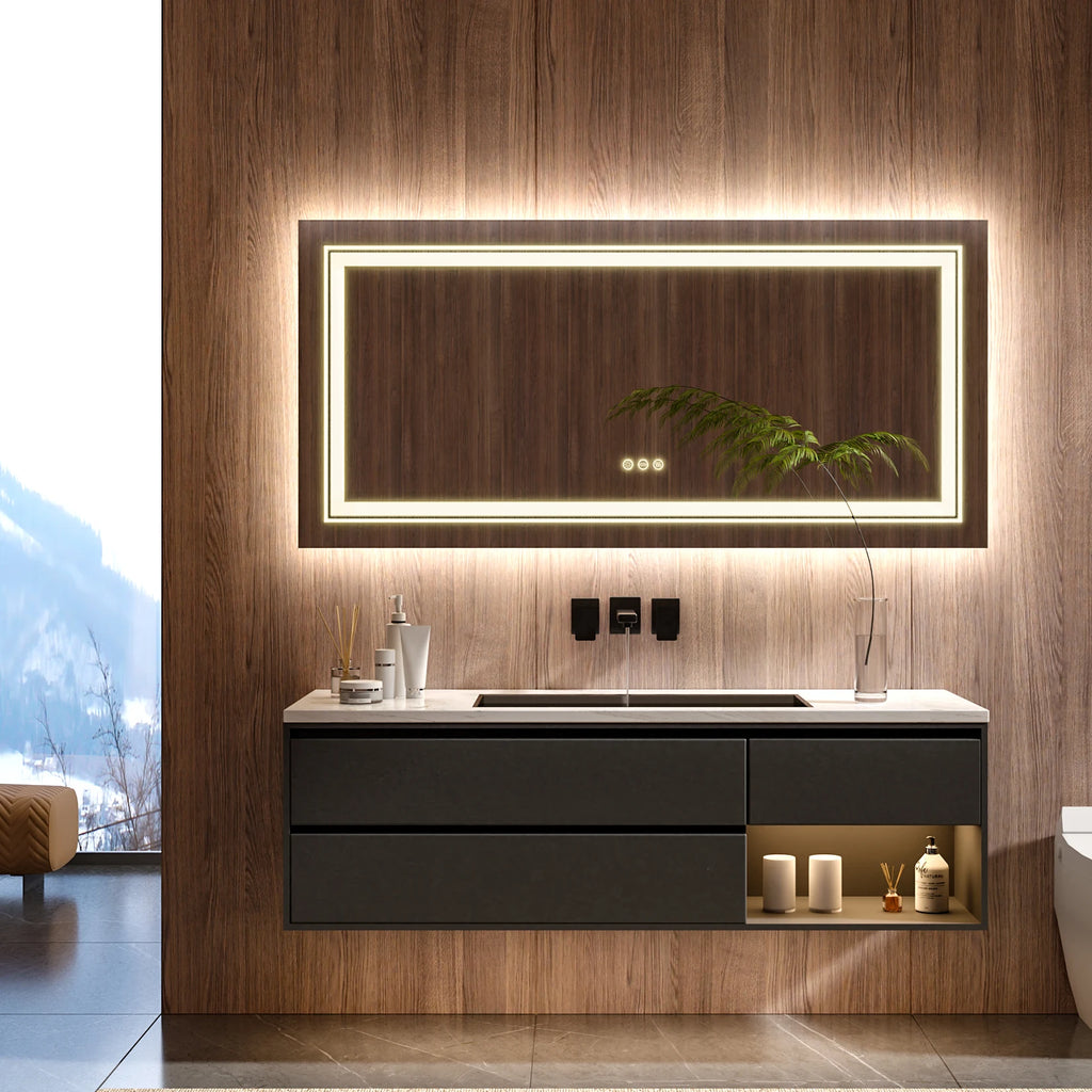 Solene Front & Backlit LED Bathroom Mirror