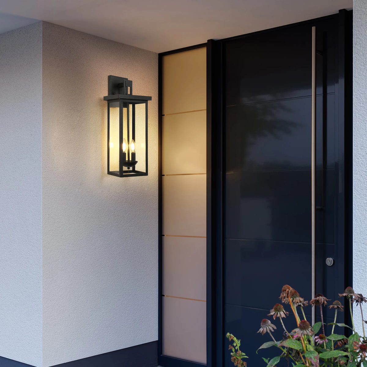 Darriston Dusk-to-Dawn Outdoor Wall Lantern