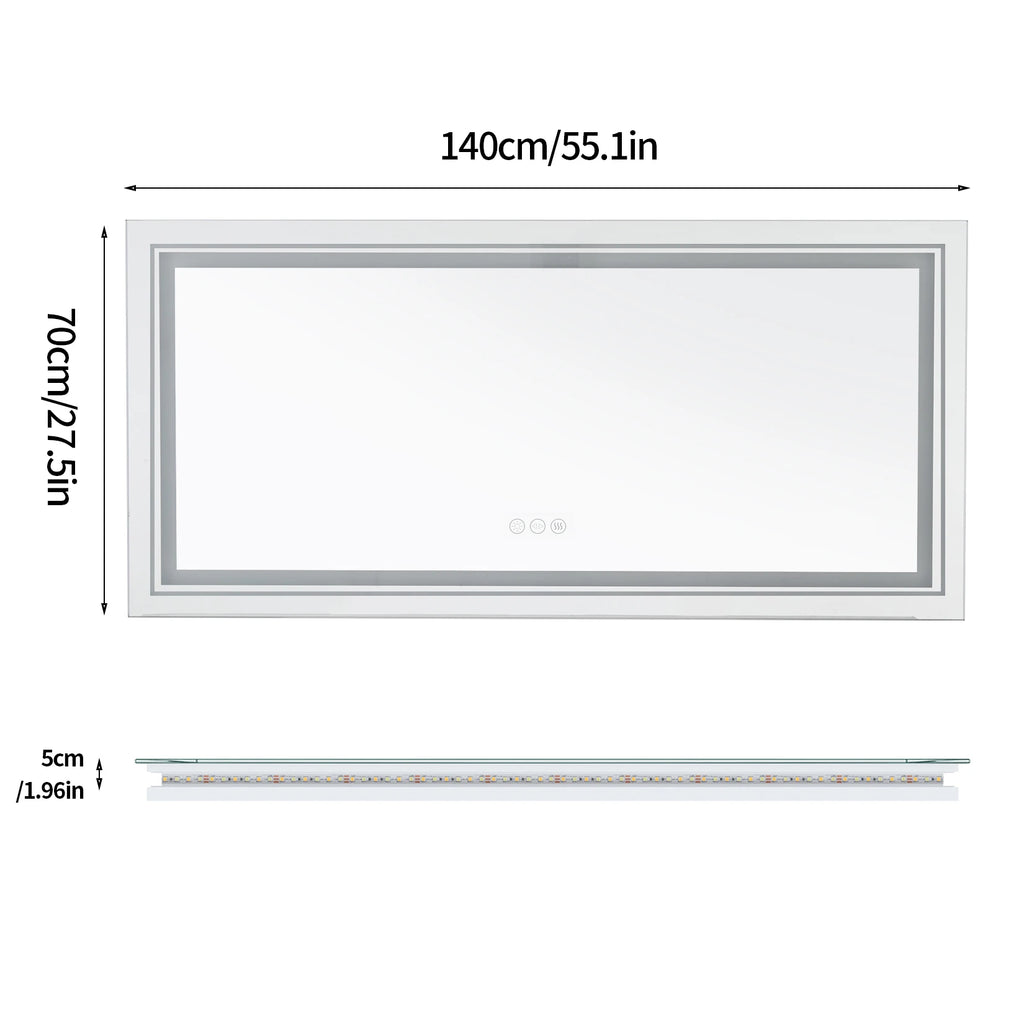 Measurement chart of a rectangular object with dimensions labeled.