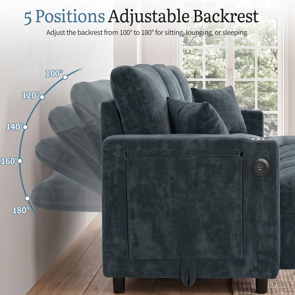 Aldermore U-Shaped Storage Sleeper Sectional