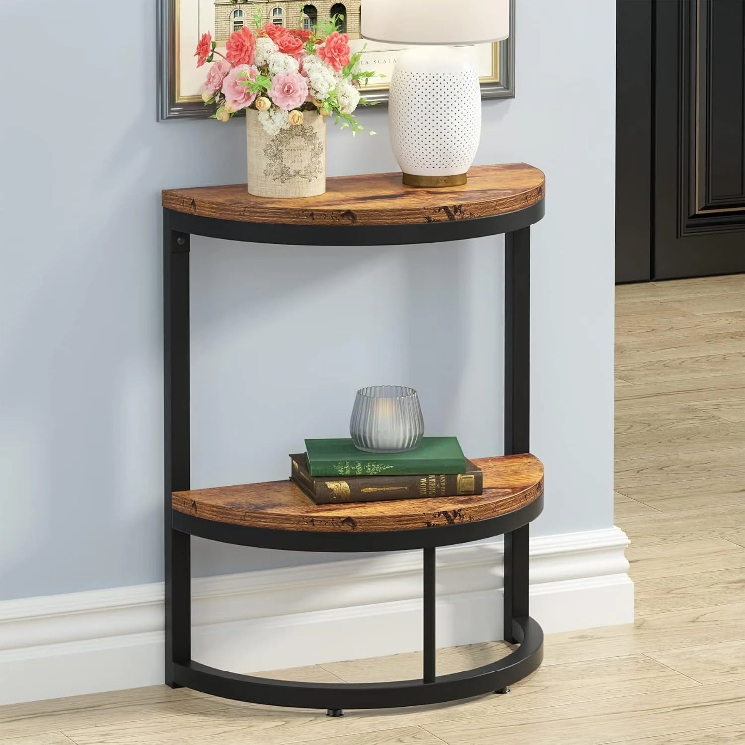 Harbor Half-Moon Side Table
