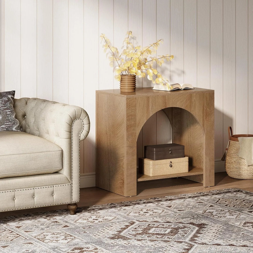 Erin Arch Wooden End Table