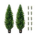 Cedarcrest Artificial Cedar Topiary Set of 2