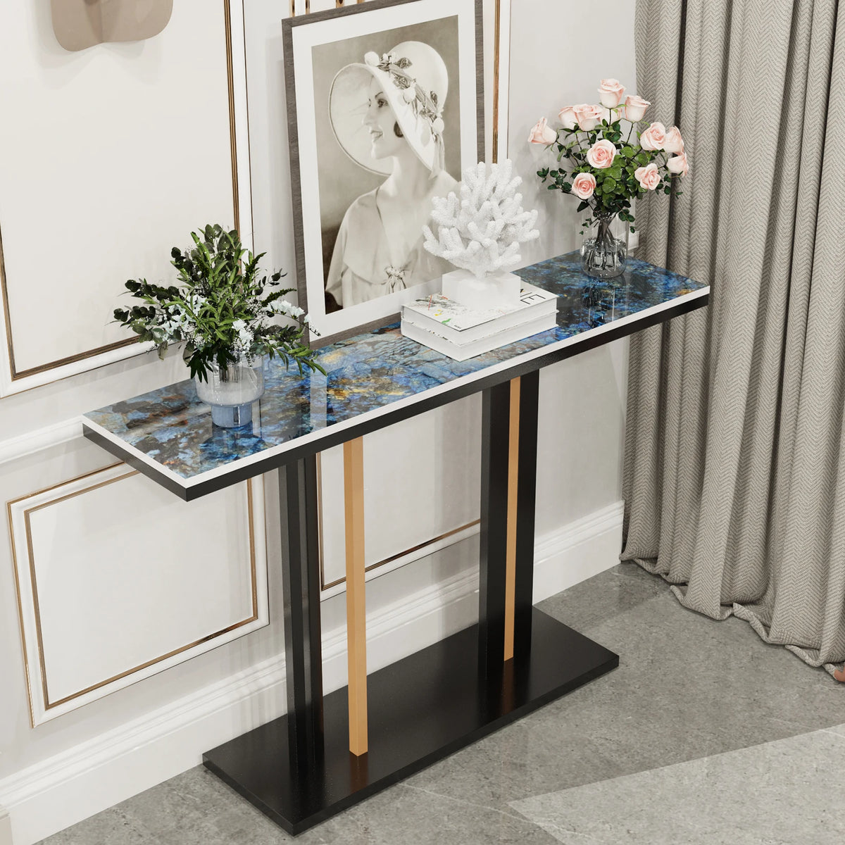 Liora Sintered Stone Console Table