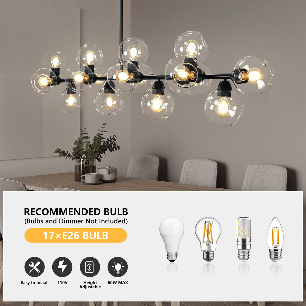 Caldenwick Bubble Glass Chandelier