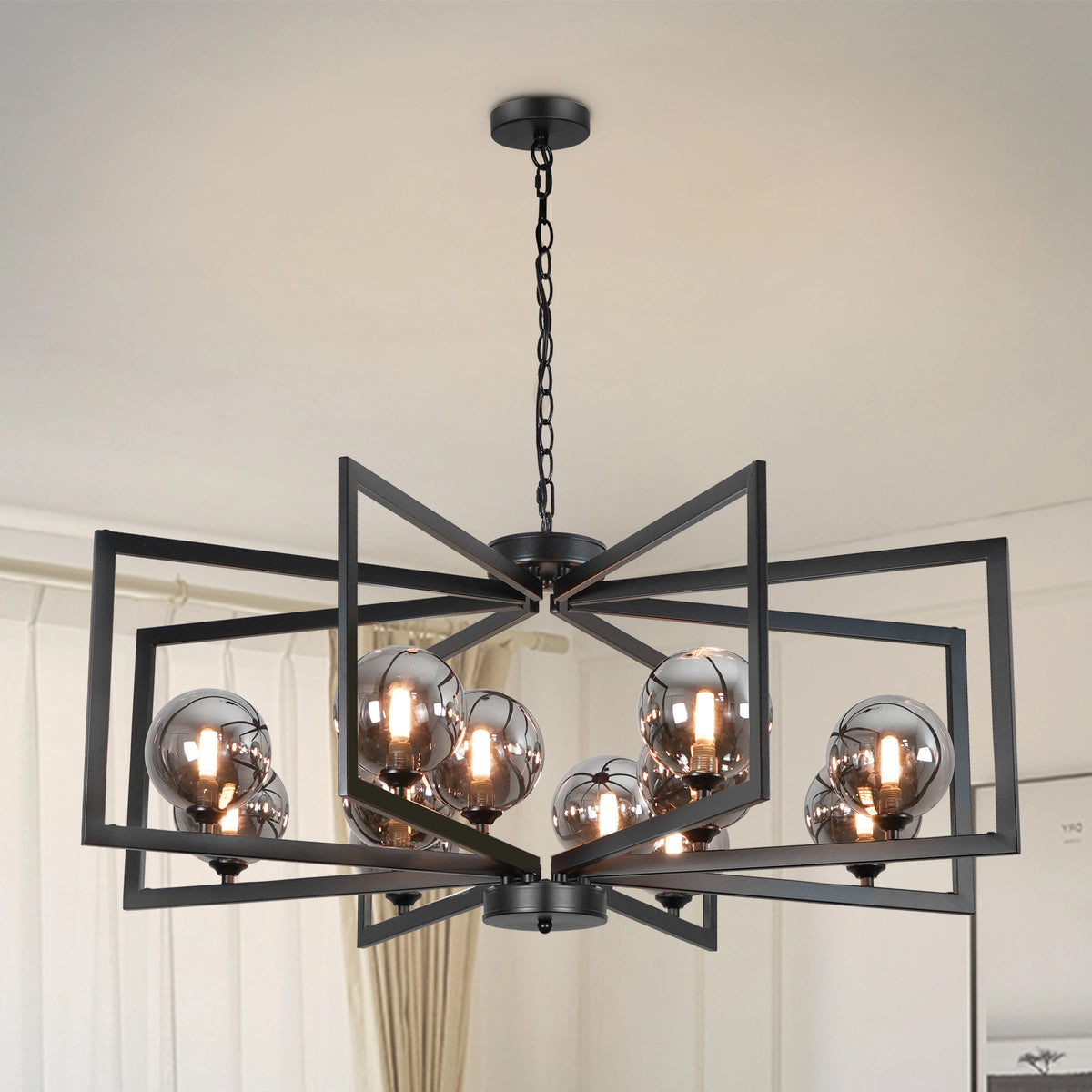 Celestine 12-Light Bubble Glass Chandelier