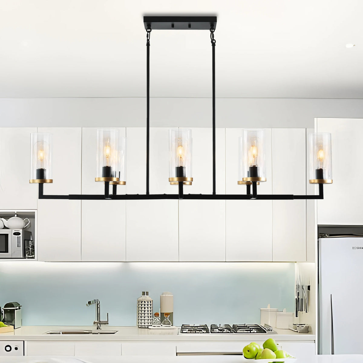 Westhaven Eight-Light Linear Chandelier