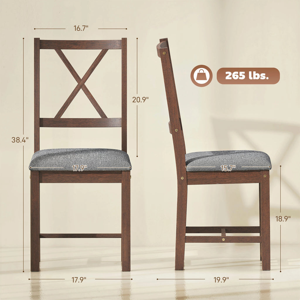 Sunbeamloom Upholstered Dining Chair Set of 2