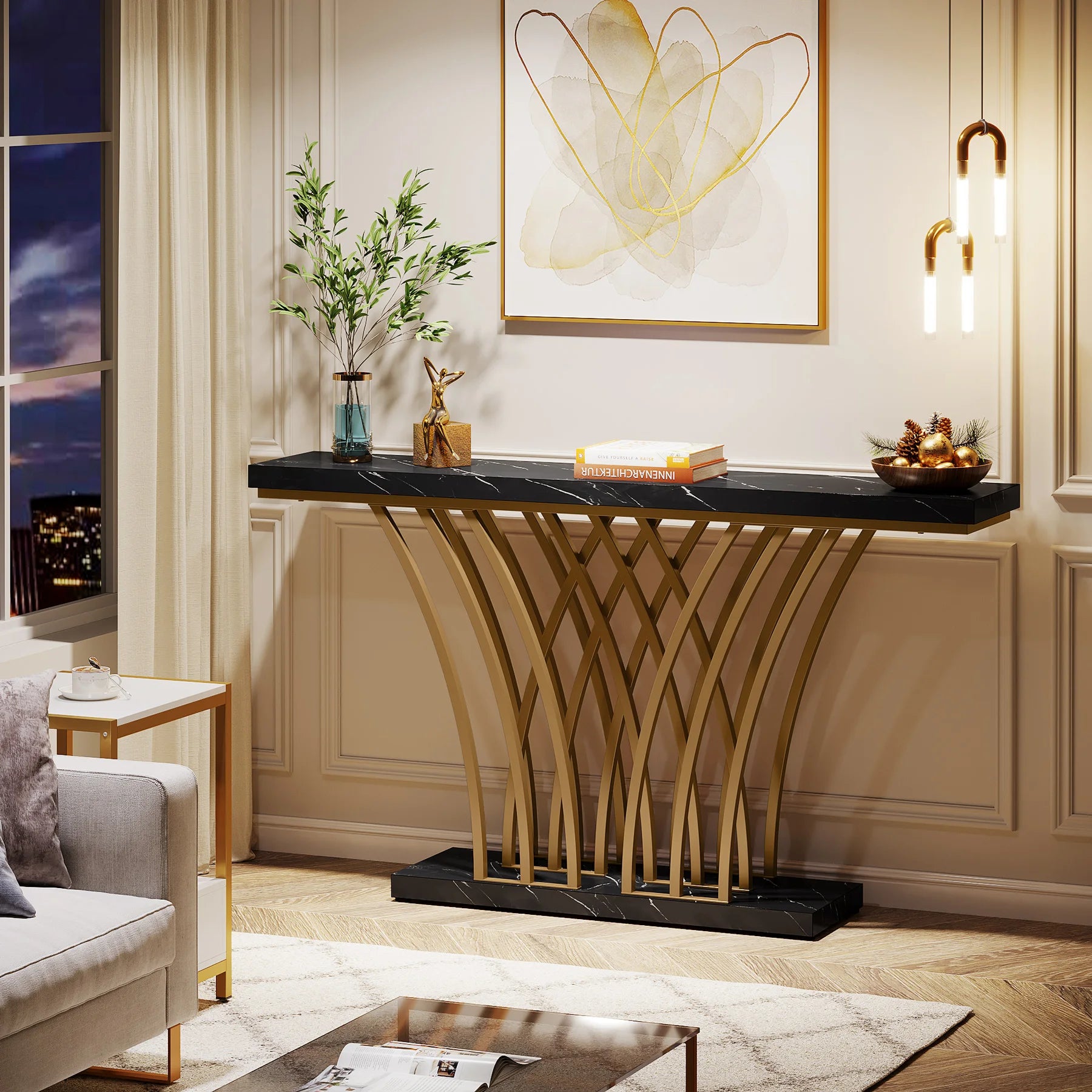 Nefertari Sculptural Console Table
