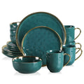 LOVECASA Green Hammered Dinnerware