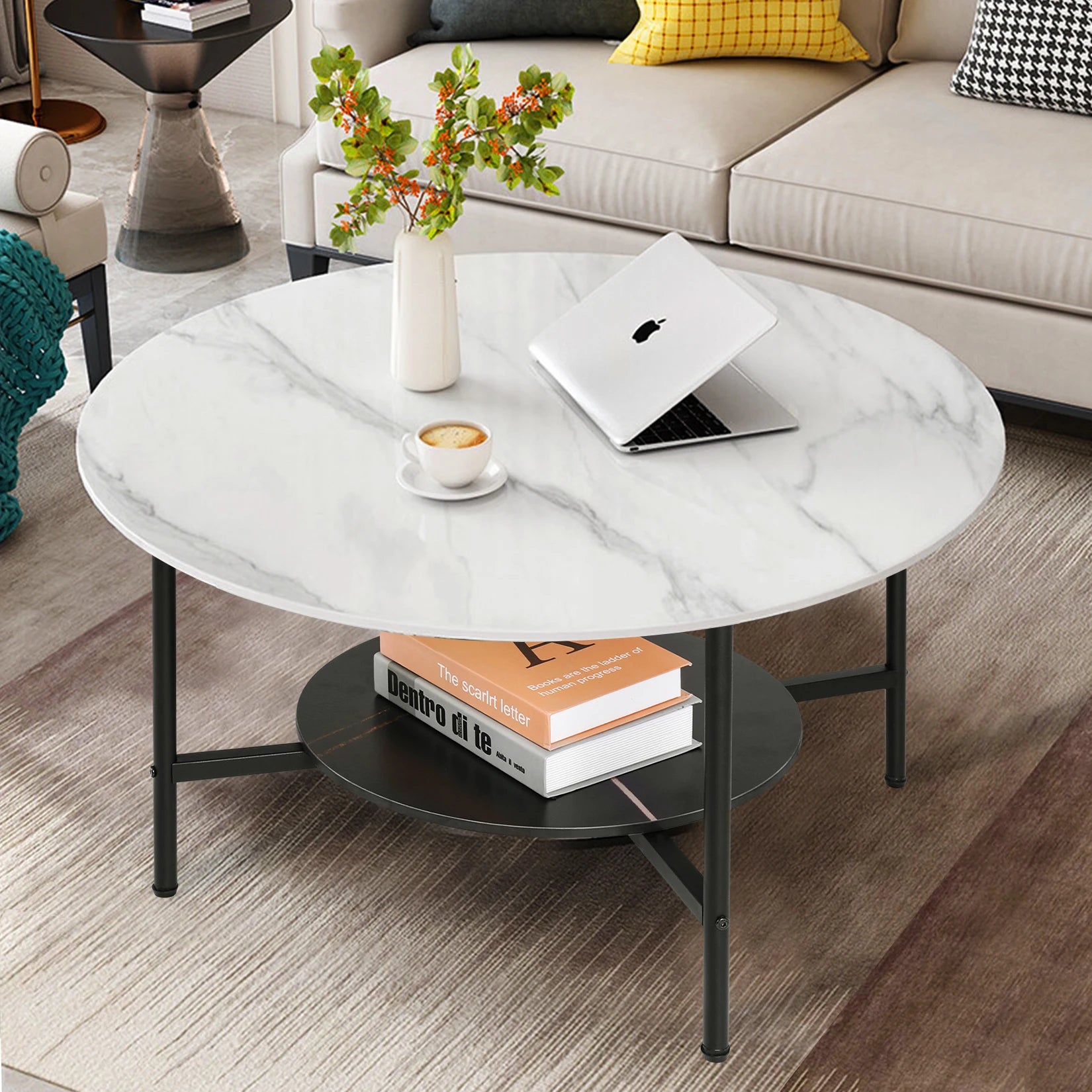 Round Sintered Stone Coffee Table