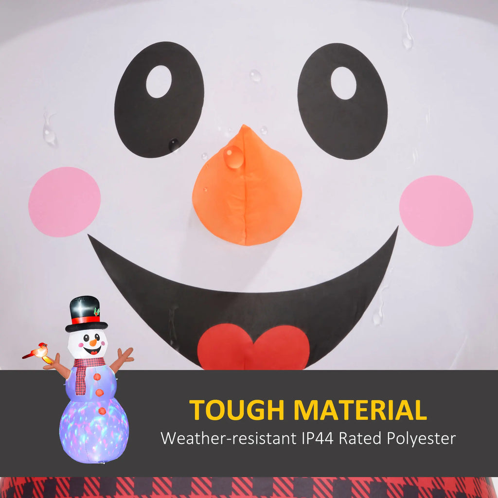 Northglow Color-Changing Snowman Inflatable – 7.9 ft