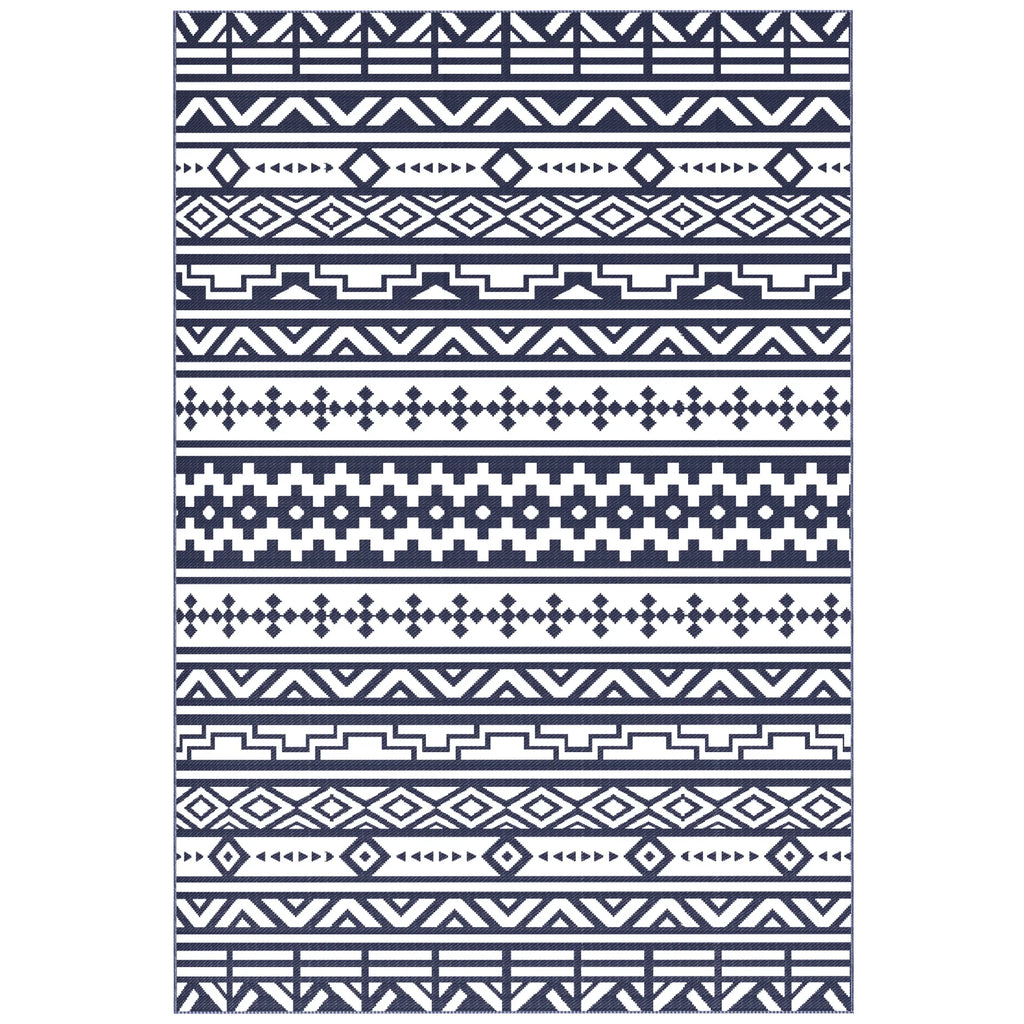 Dreamwhisper reversible outdoor rug flat pattern view