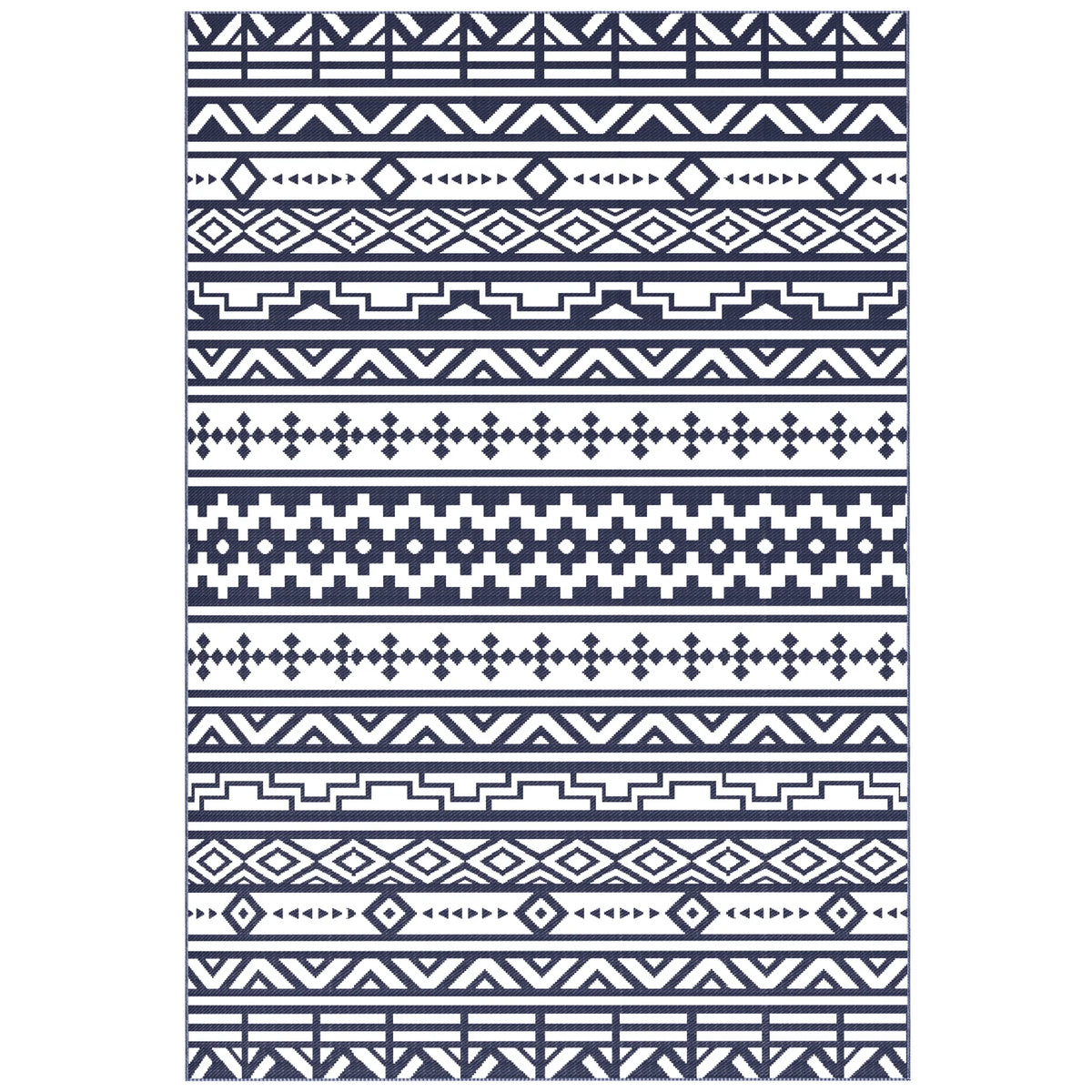 Dreamwhisper reversible outdoor rug flat pattern view