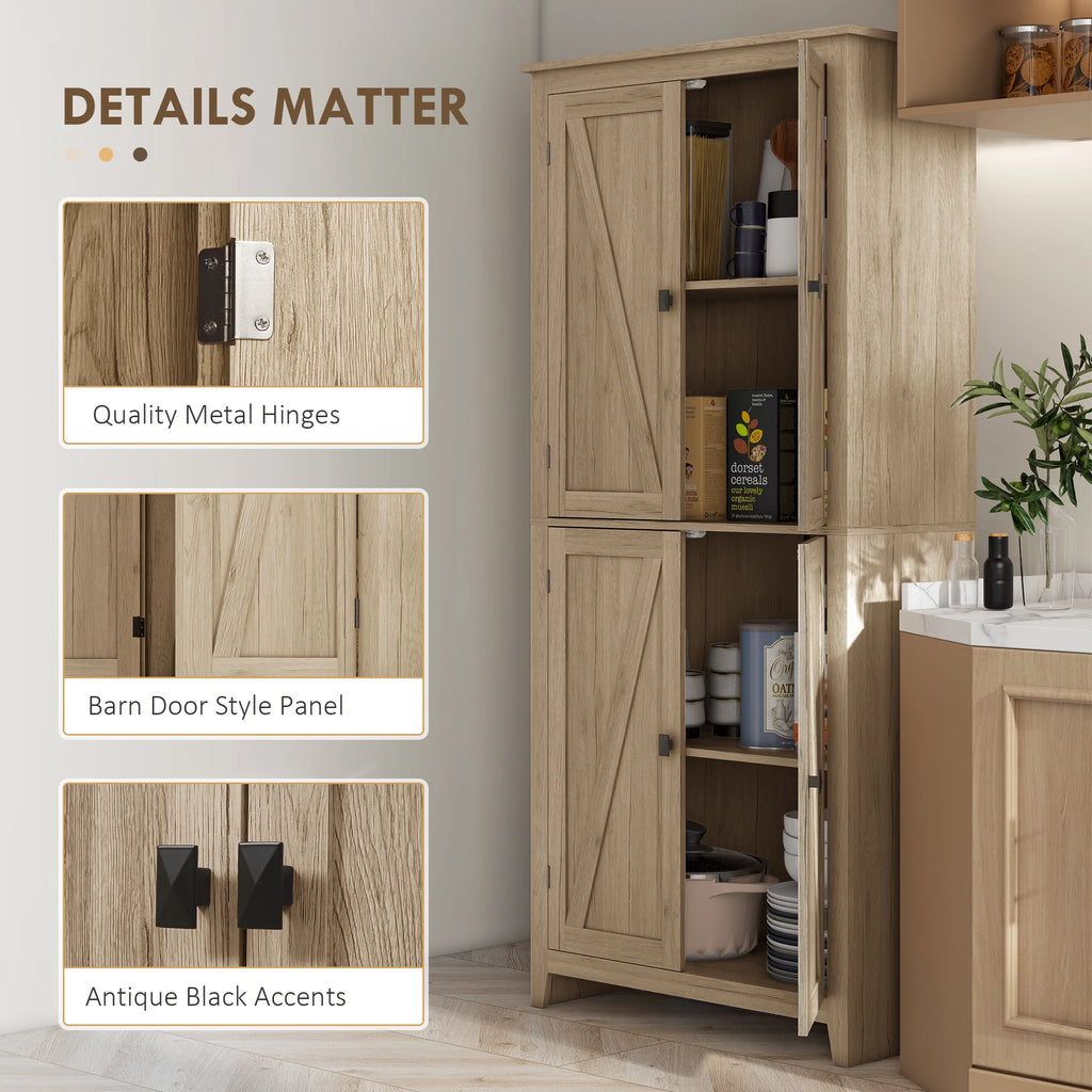 Wonderhalo metal hinges, barn-style door panels and antique-black square handles