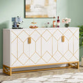 Jasmine Sideboard Cabinet with Gold Accents