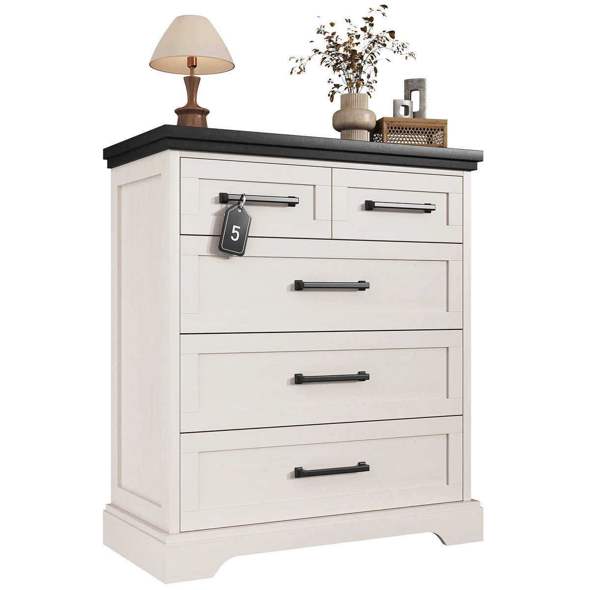 Ivorycrest Five-Drawer Dresser
