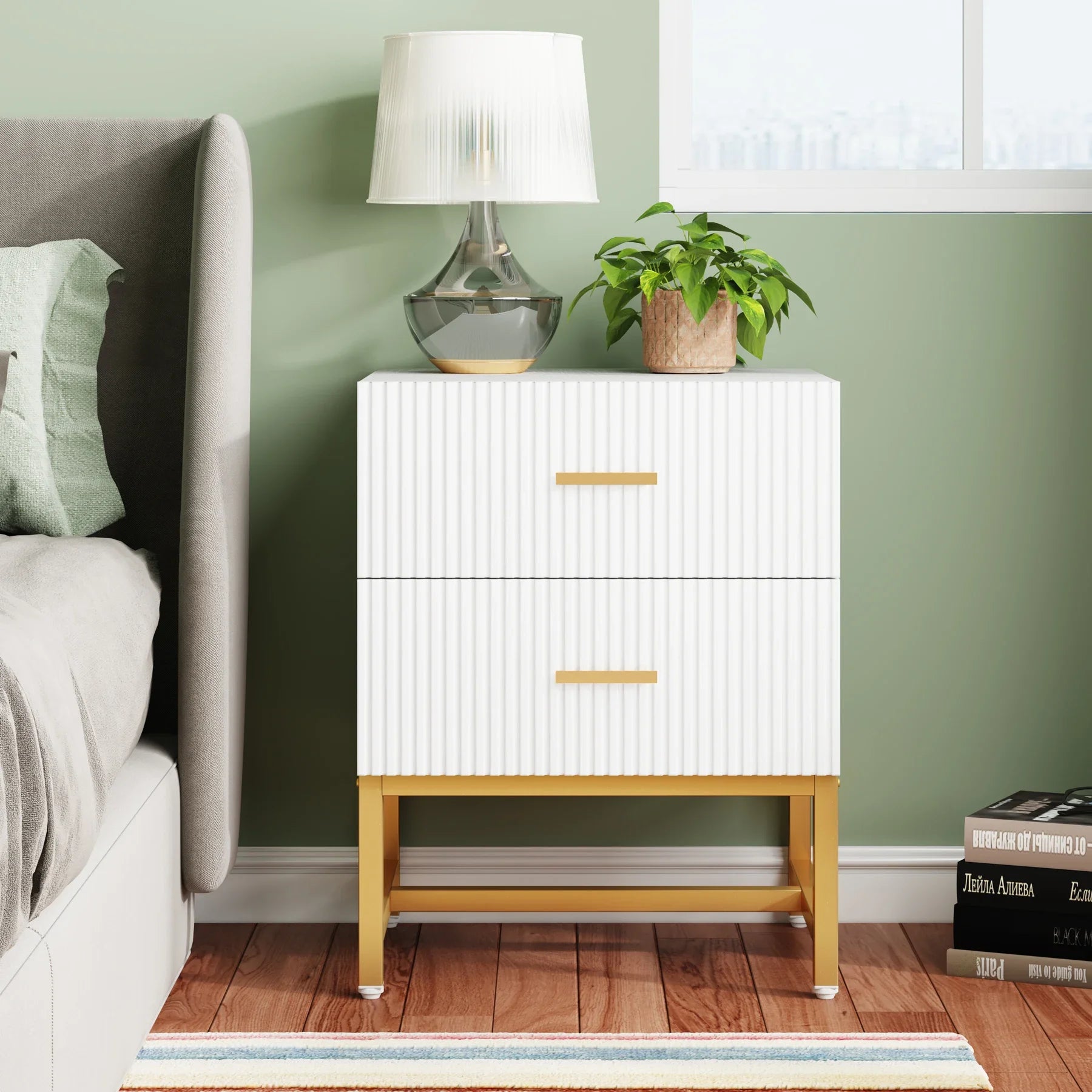 Ainsley Two-Drawer Nightstand