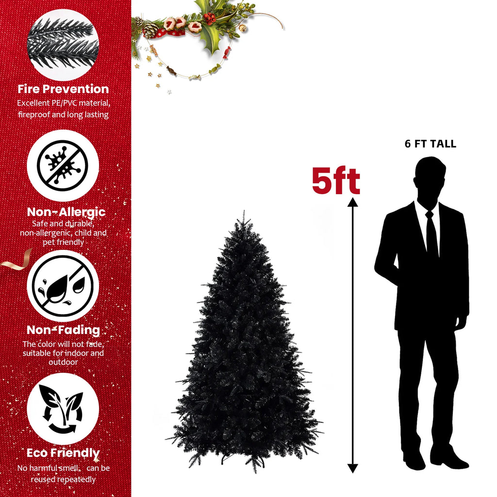 Everfrost Midnight Pre-Lit Christmas Tree