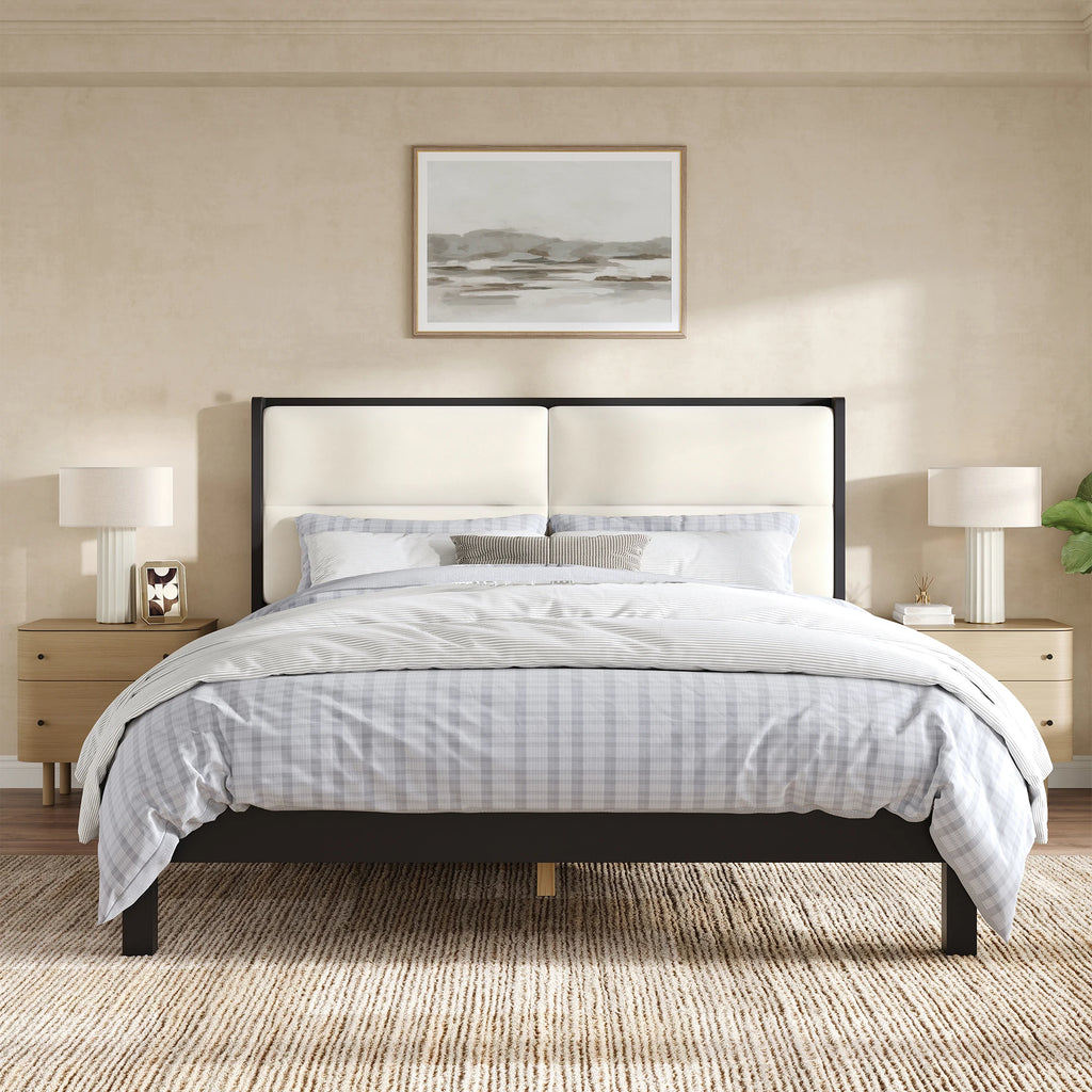 Rensden Velvet Panel Bed
