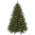 Widepine broad green pre-lit Christmas tree with warm white LED lights