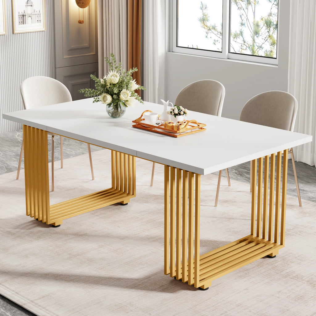Aureum Faux Marble Dining Table