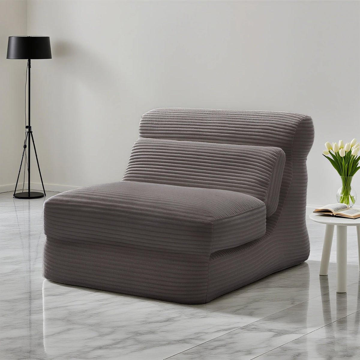 Norvelle Convertible Corduroy Chair Bed