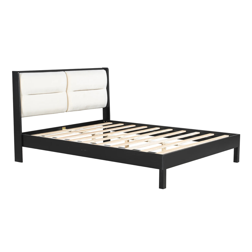 Rensden Velvet Panel Bed