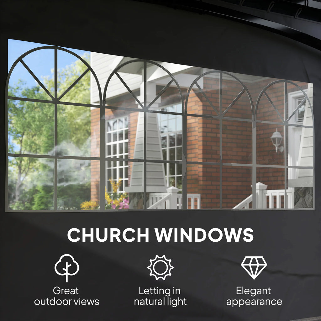 Sanctuary Two-Tier Gazebo – Dark Gray