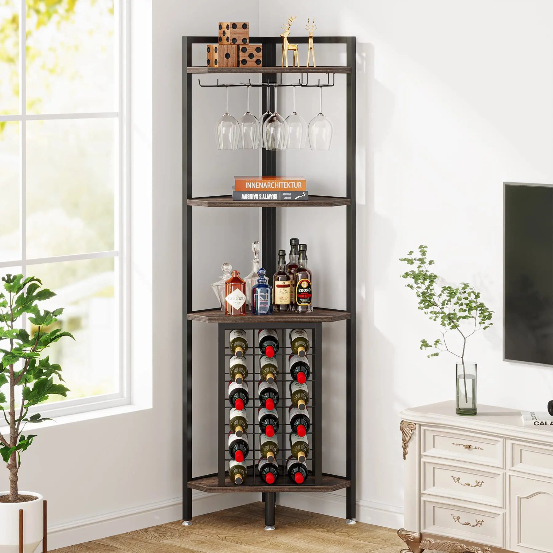 Kendi Corner Wine Rack