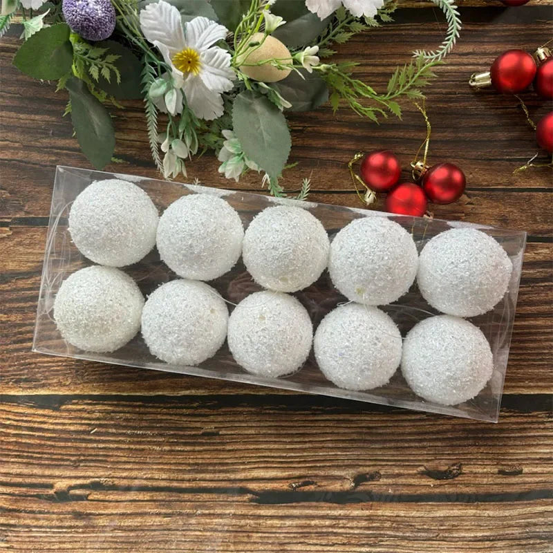 Snowmere Frosted Christmas Ornament Set