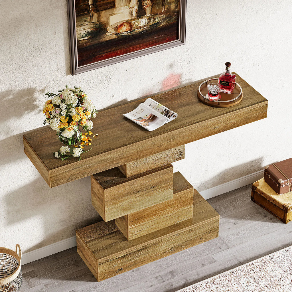 Tirza Geometric Console Table
