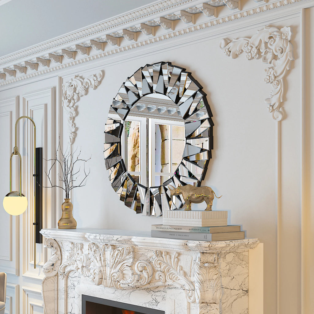 Rain Sunburst Wall Mirror