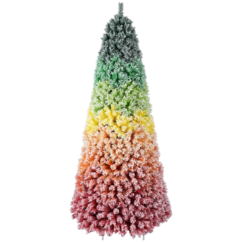 Everfrost Aurora Rainbow Christmas Tree – 7.5 ft