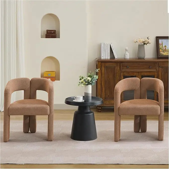 Marlowe Upholstered Barrel Dining Chairs – Set of 2