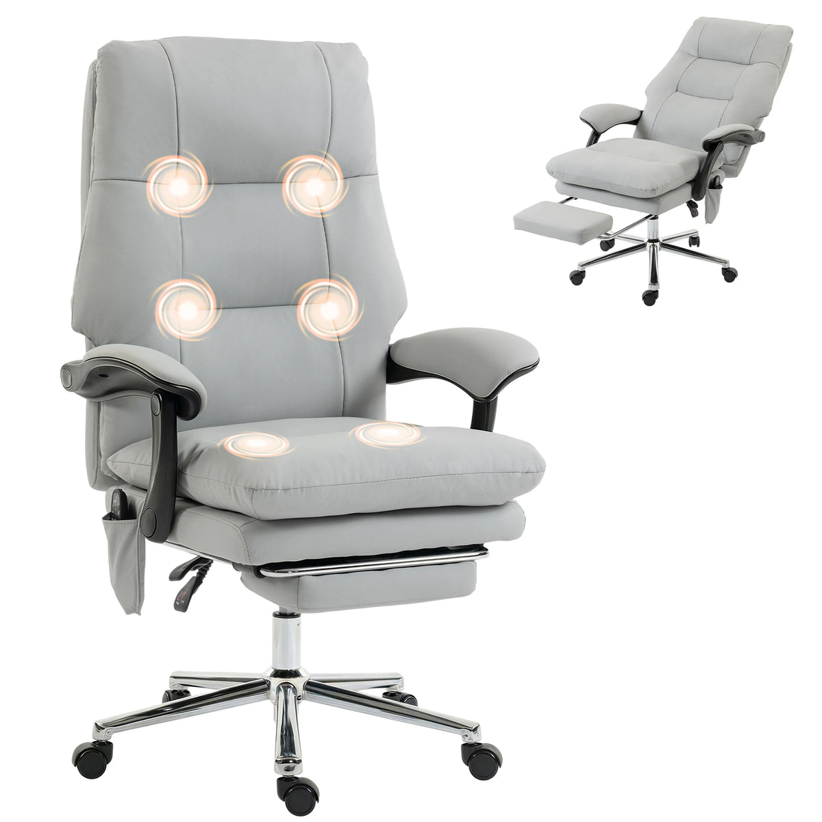 Fawnrise 6-Point Massage Office Chair with Footrest