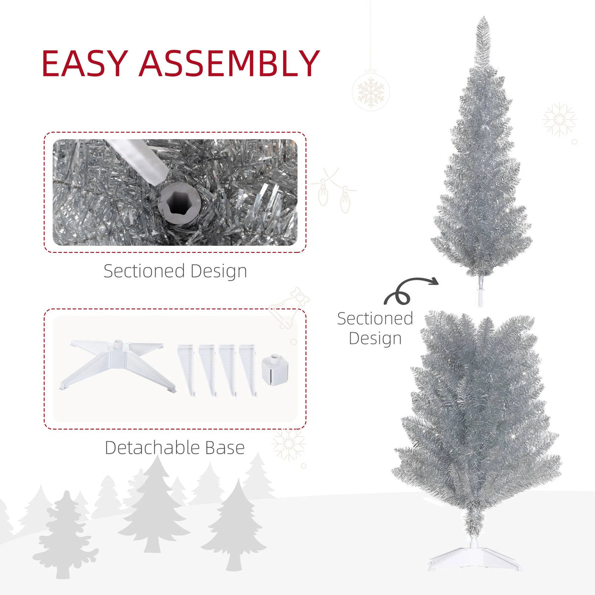 Silverspire Pencil Christmas Tree