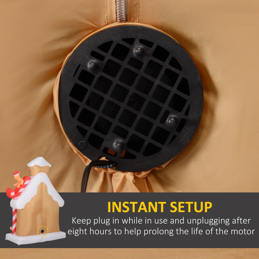 Rear blower on Gingerhaven with the eight-hour continuous-use instruction