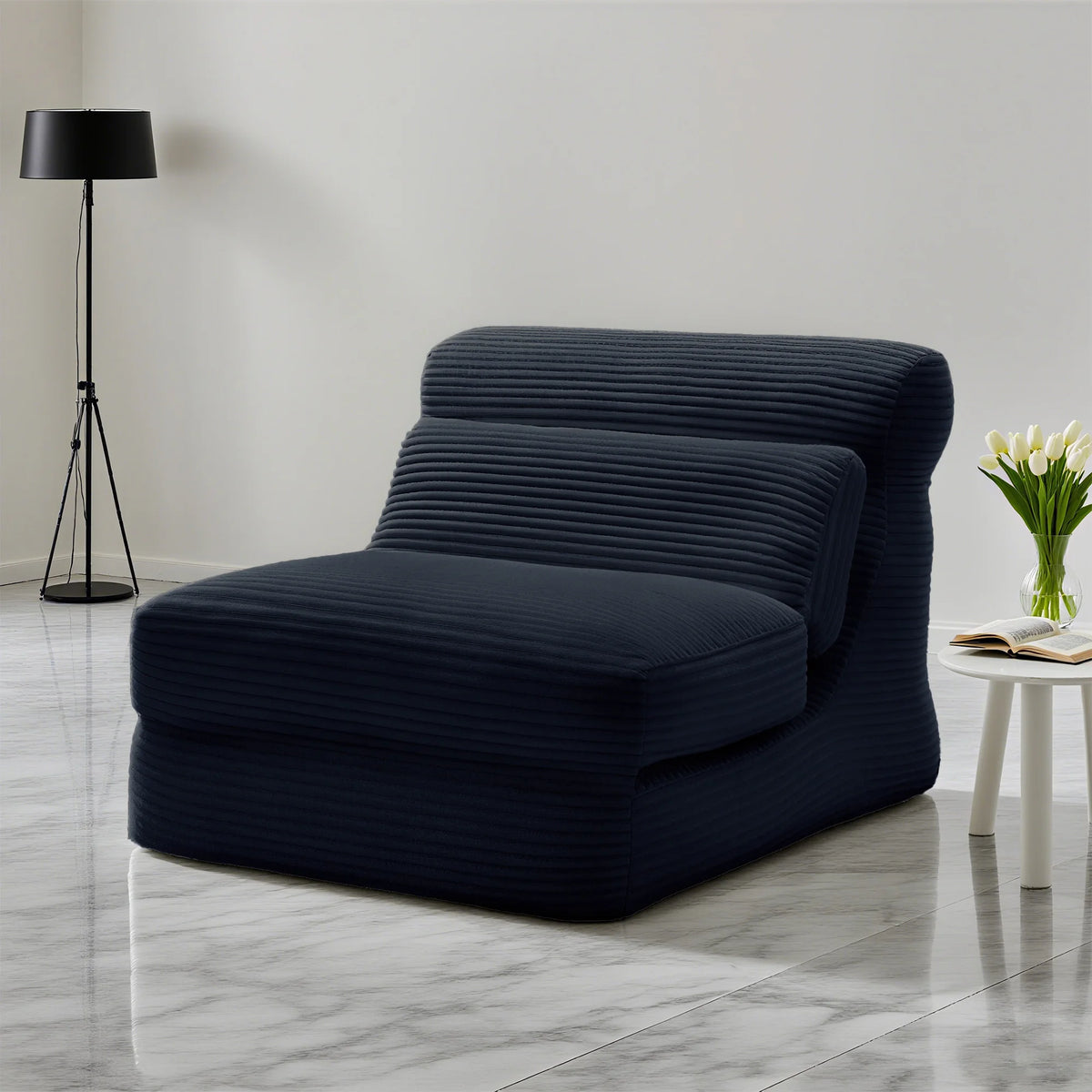 Norvelle Convertible Corduroy Chair Bed