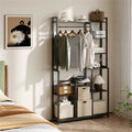 Redford Garment Rack with Display Shelves