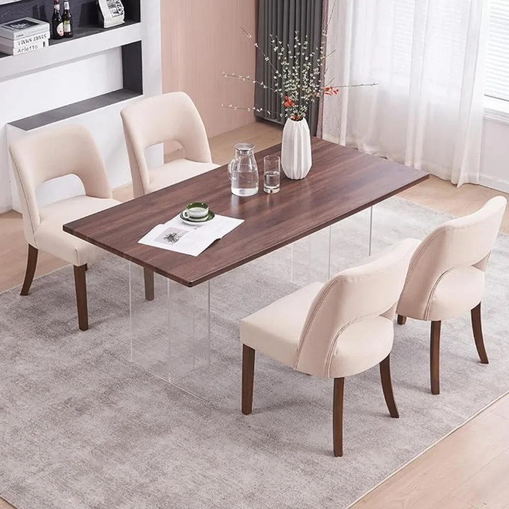 Haven Wingback Upholstered Dining Chairs – Set of 4