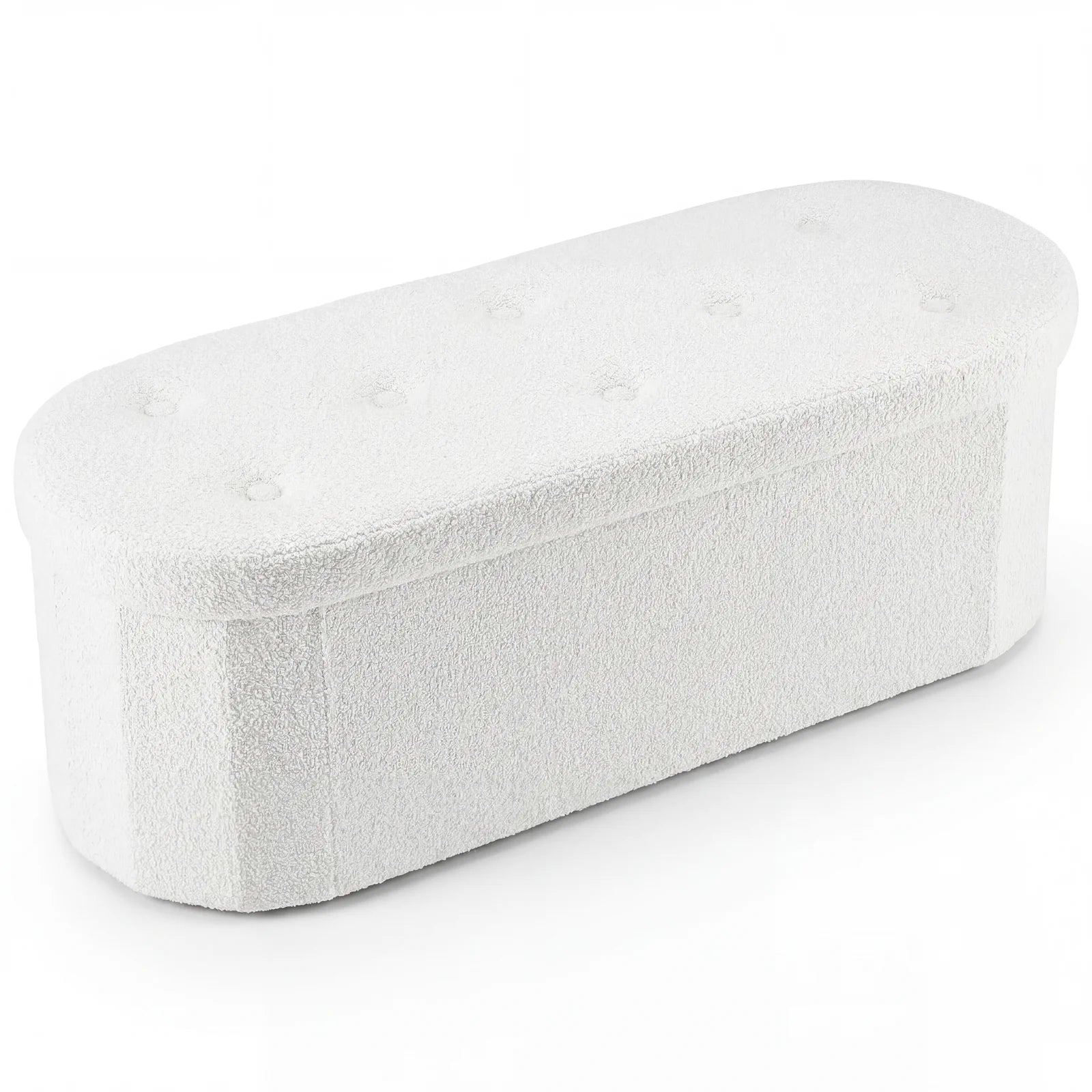 Novara Oval Storage Ottoman Bench